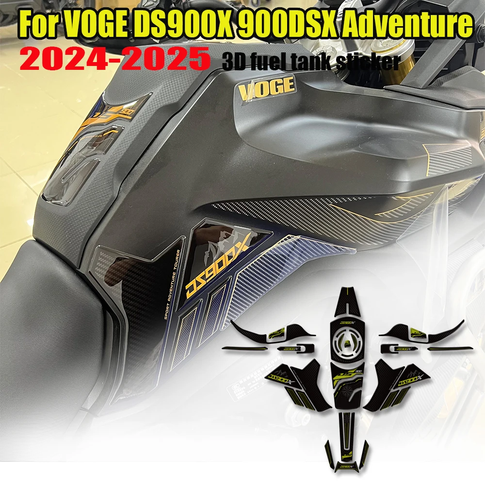 

For VOGE DS900X 900DSX Adventure Moto Tank Pad Gas Fuel Oil Protector Stickers Decals Fairing Fender VOGEDS900X 2024 2025