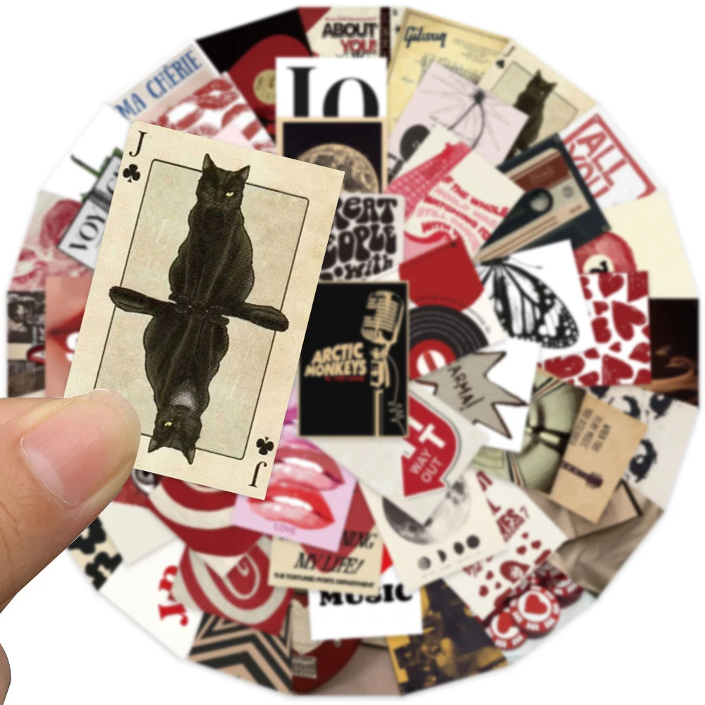 

10/30/50pcs Retro Women Posters Y2K Stickers Aesthetic Downtown Girls Decals DIY Luggage Notebook Phone Cool Decoration Sticker