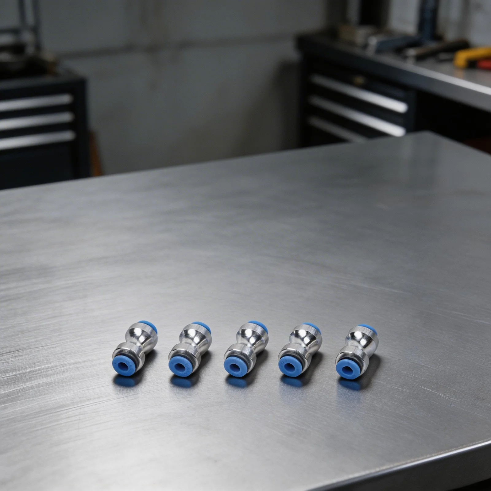 

5PCS PTFE Material Pipe Interface 8x6x2cm High Temperature Resistance -190°C To 260°C P1PP1SX1X1CX1E PTFE Tubing Connectors