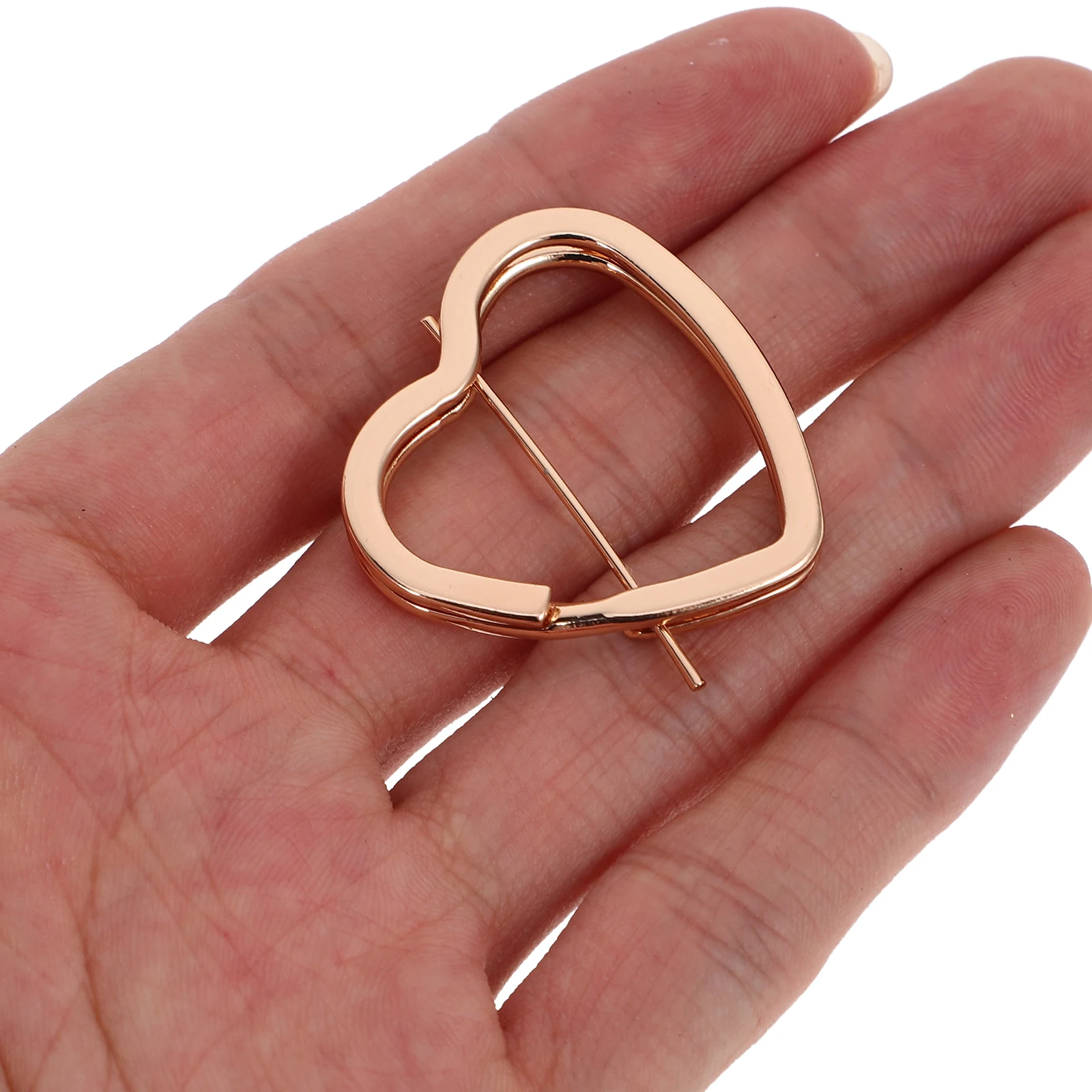 

30 Pcs Split Heart Key Ring Rings for Crafting Heart-shaped Golden Iron Keyring Chains Man