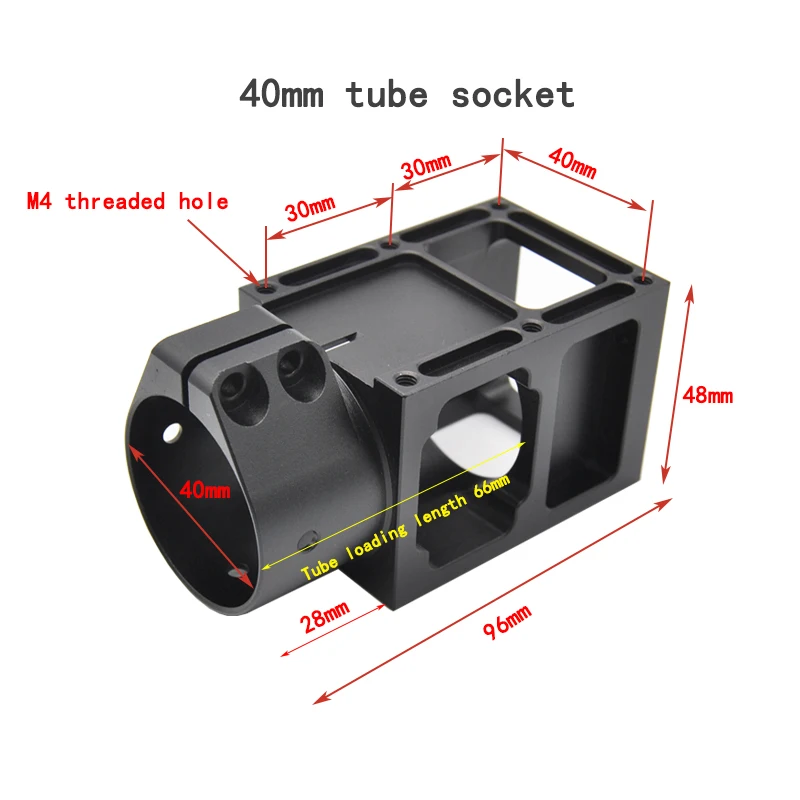 Ochrona roślin UAV składany element stałego gniazda ze stopu aluminium zacisk rura z włókna węglowego ramię 25/30/35/40/50MM