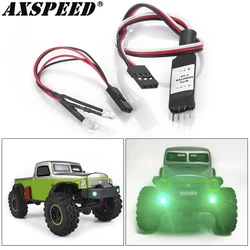 AXSPEED reflektory LED z regulacją światła moduł CH2 dla 1/24 gąsienica RC oś samochodu SCX24 AXI00004 części zamienne