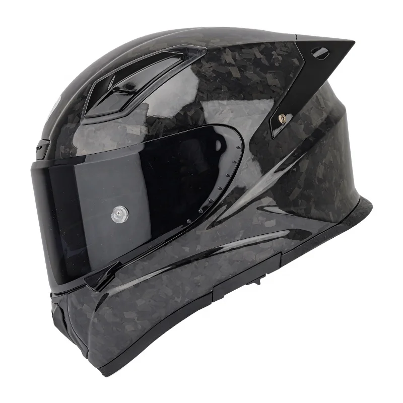 

SOMAN DOT Newest Full Face Helmet Carbon Fiber Motorcycle Helmets With Double Lens Capacetes Casco X8