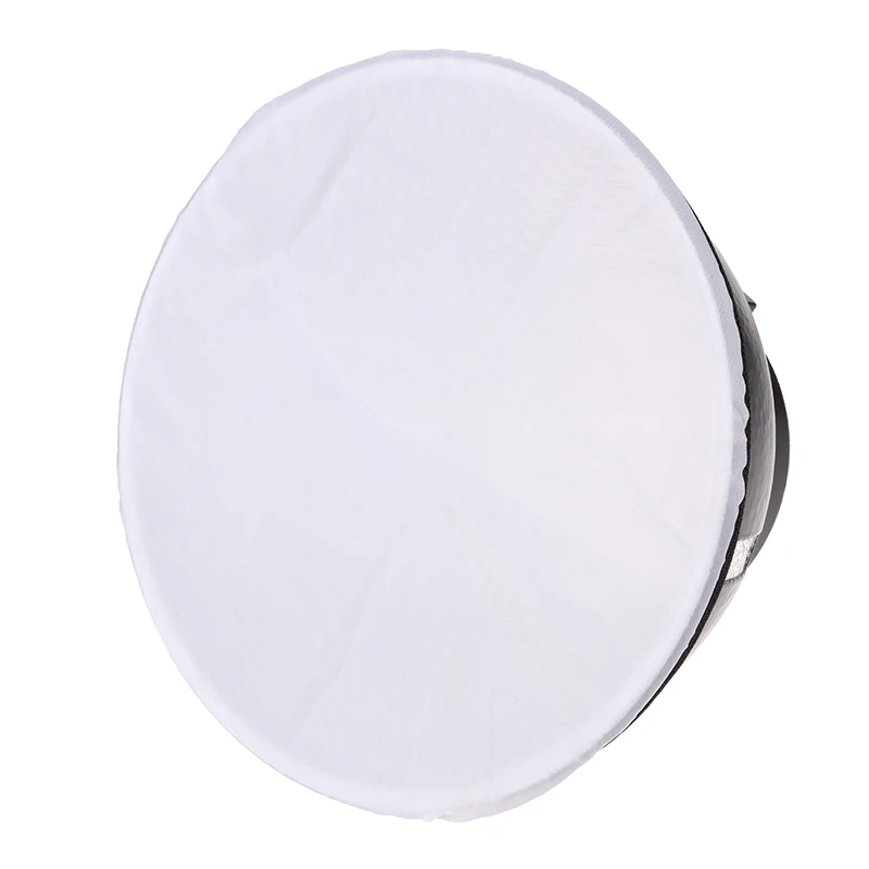 Tela de difusor de luz blanca suave para fotografía, Reflector estroboscópico de estudio estándar de 18cm, 1 unidad