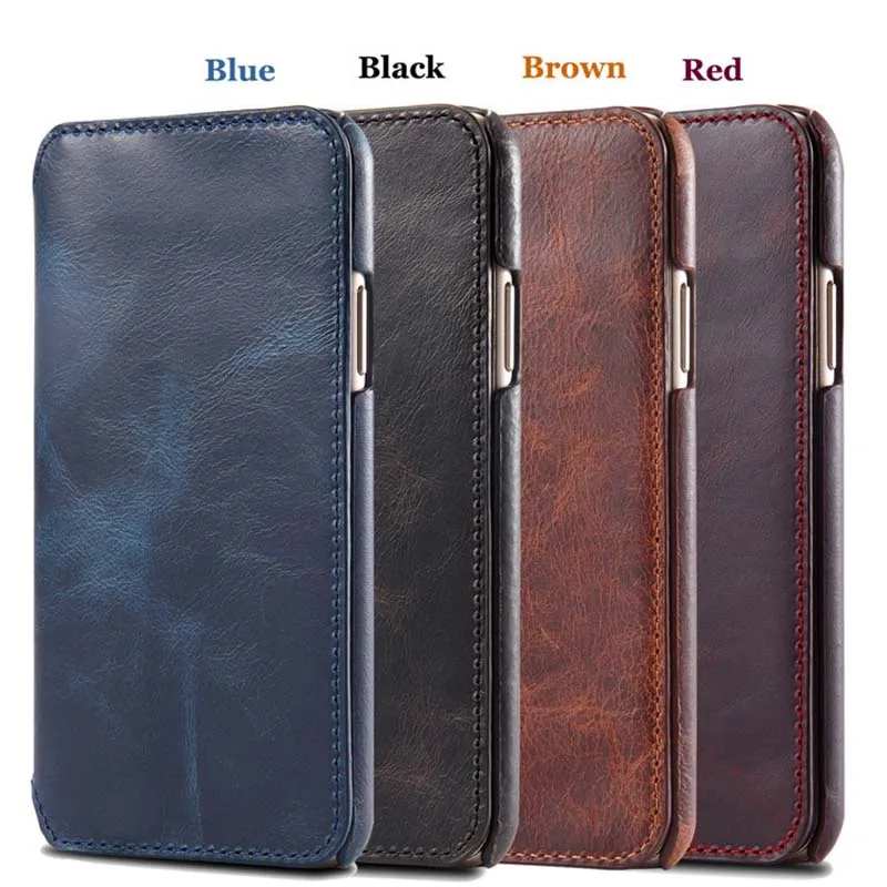 Leather Phone Case Cover For Apple Iphone 13 12 Mini 11 Pro Xs Max XR 8 7 Plus SE 2 3 Flip Cases With Card Protective Holster