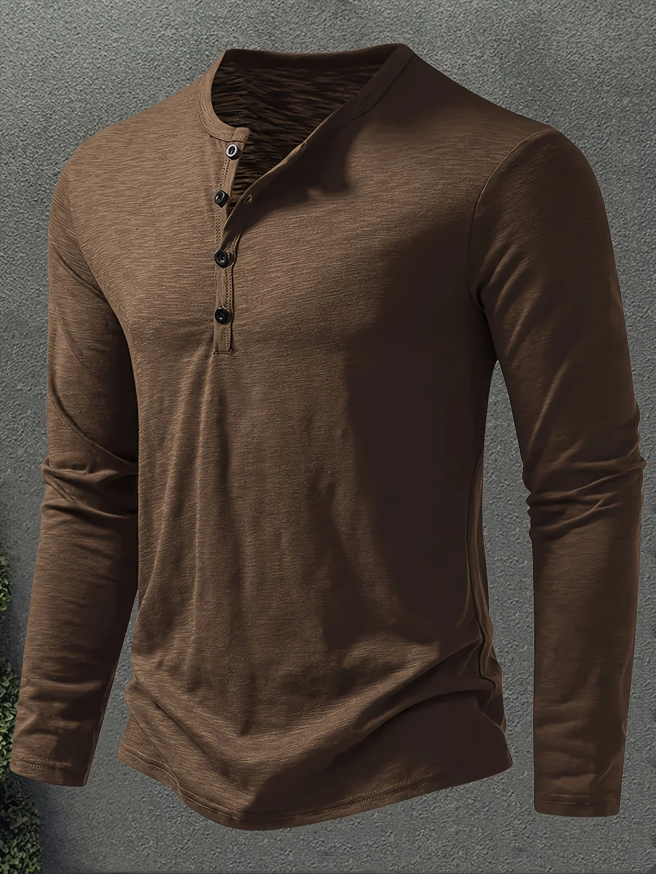 

LVLAEA осенне-зимняя мужская рубашка с вырезом на пуговицах, повседневный модный уличный пуловер с длинными рукавами