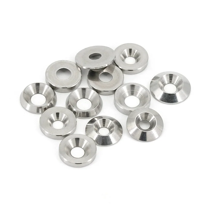 304 Stainless Steel: Conical, Countersunk, Concave-Convex, Fisheye Washers/Gaskets (M3-M10).