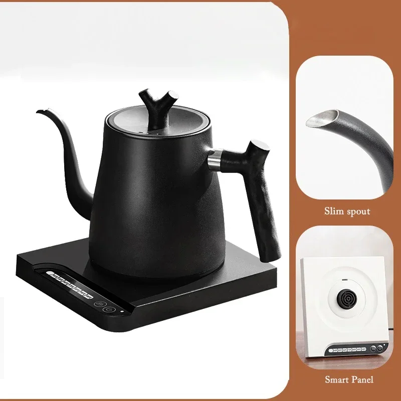1000W Intelligent Constant Temperature Electric Kettle Hand Brewed Coffee Pot Gooseneck Pot Used for Brewing Milk Powder
