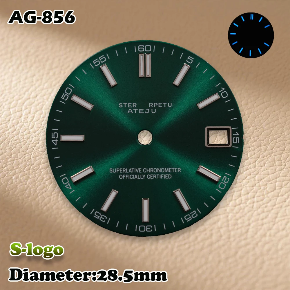 حركة NH35/NH36 الجديدة - قرص مجلة Sunray بشعار 28.5 ملم S مع مضيئة باللون الأزرق | مشاهدة ملحقات التعديل #5