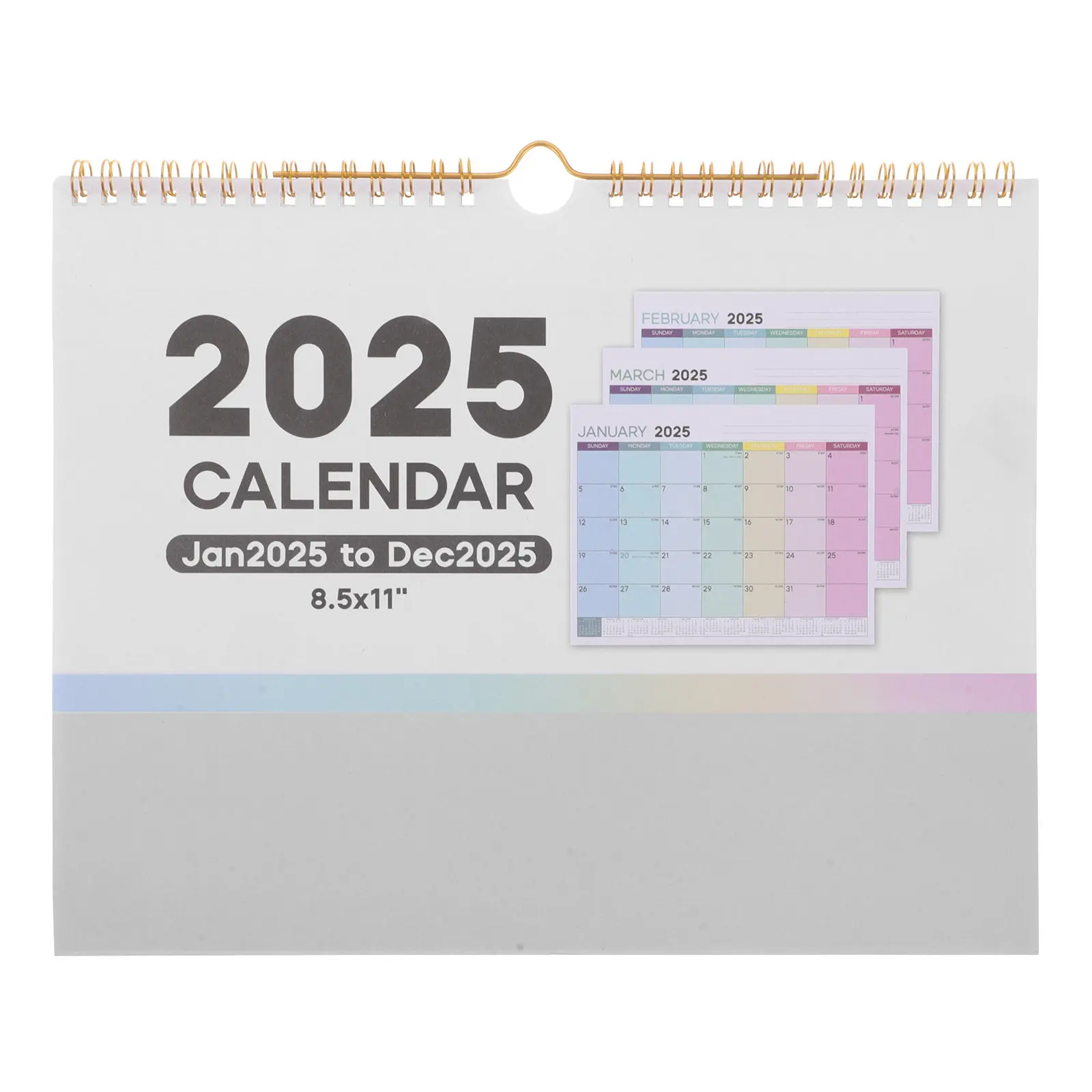 

Small Wall Calendar English Monthly Planner European Style Paper Calendar for Office Wall Decoration Business Gift Home School