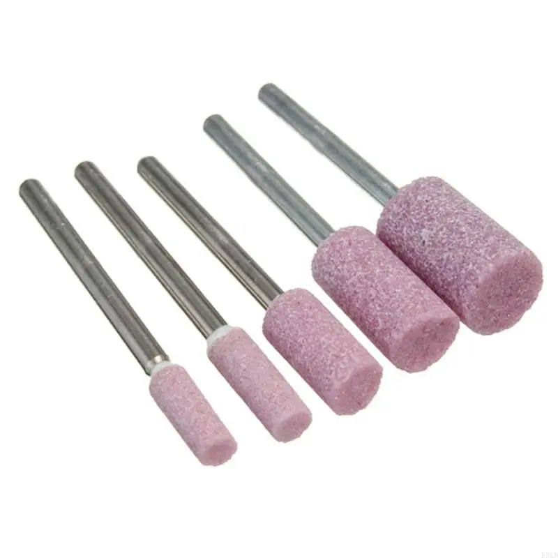 K3KD 10pcs 1/8 "Red mài mòn công cụ xoay đá được gắn bóng đá mới