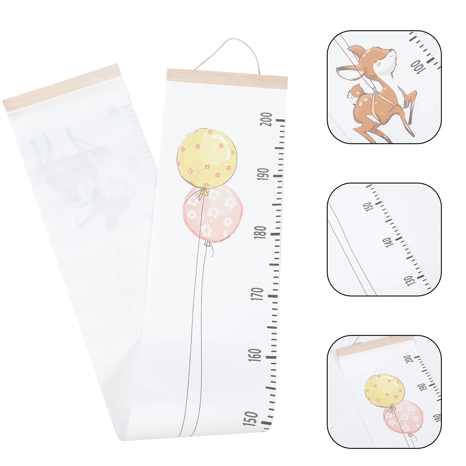 Balloon Children's Height Ruler Room Decor Growth Chart Wall Hanging Ballons Nursery Wallpaper Measuring Table