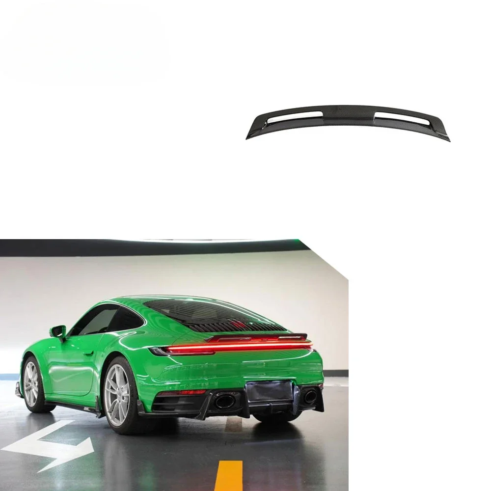 

Perfect fitment Carbon Fiber rear trunk spoiler wing For Porsche 992 2020+