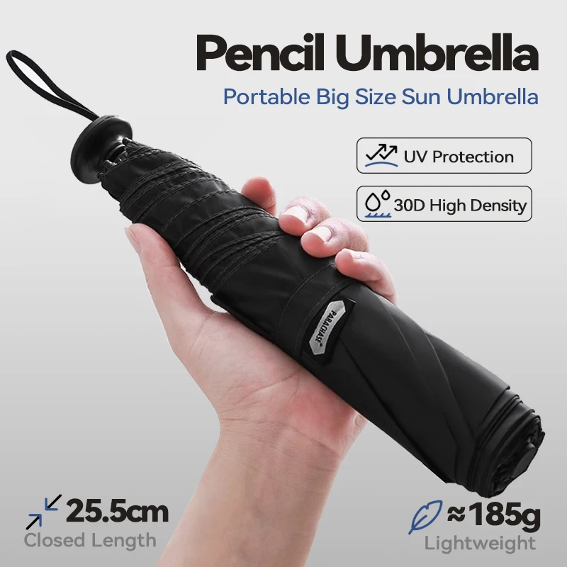 Parachase Big Sun Umbrella UV Protection Lightweight Folding Umbrella Woman Windproof Carbon Fiber Portable Parasol Umbrellas