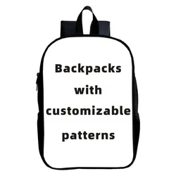 14 Inches New Arrival Digital Printed Backpacks with Customizable Patterns Kids School Bags for Girls and Boys Shoulder Bag