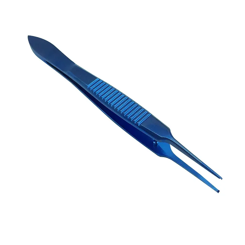 Titanium Alloy Ophthalmic 0.6mm Tip Forceps Teethed Clamp Ophthalmic Surgical Instrument
