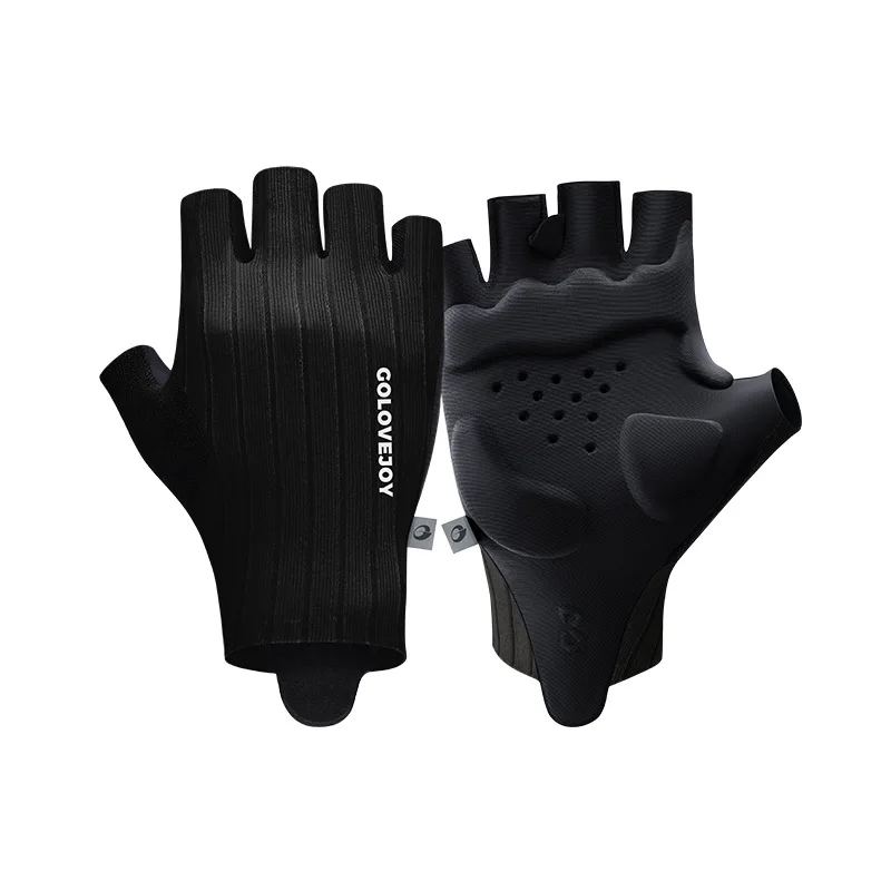 

Велосипедные перчатки без пальцев, дышащие, противоскользящие, амортизирующие, для шоссейных и горных велосипедов, для занятий спортом на открытом воздухе, легкие, для мужчин и женщин