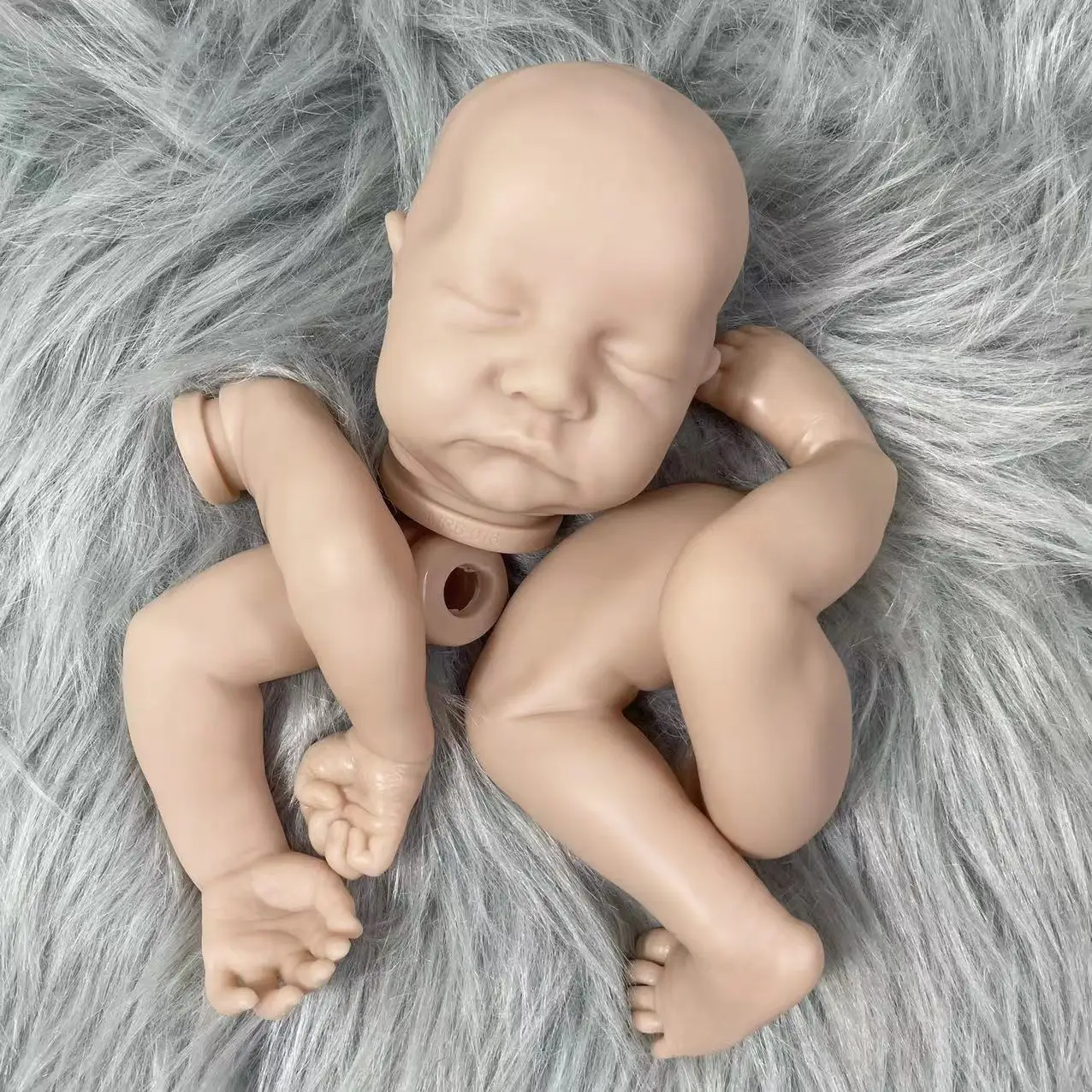 18 Inches Levi Bebe Reborn Baby Vinyl Unfinished Unassembled Doll Parts DIY Blank Doll Kit Mold