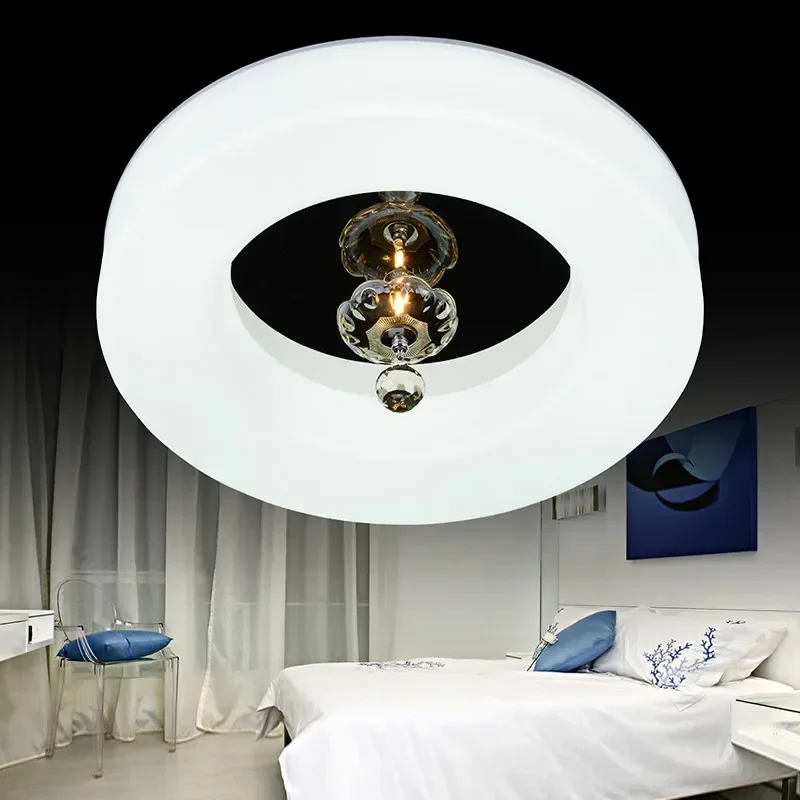 Plafoniera a led romantica per camera da letto, lampade moderne e brevi