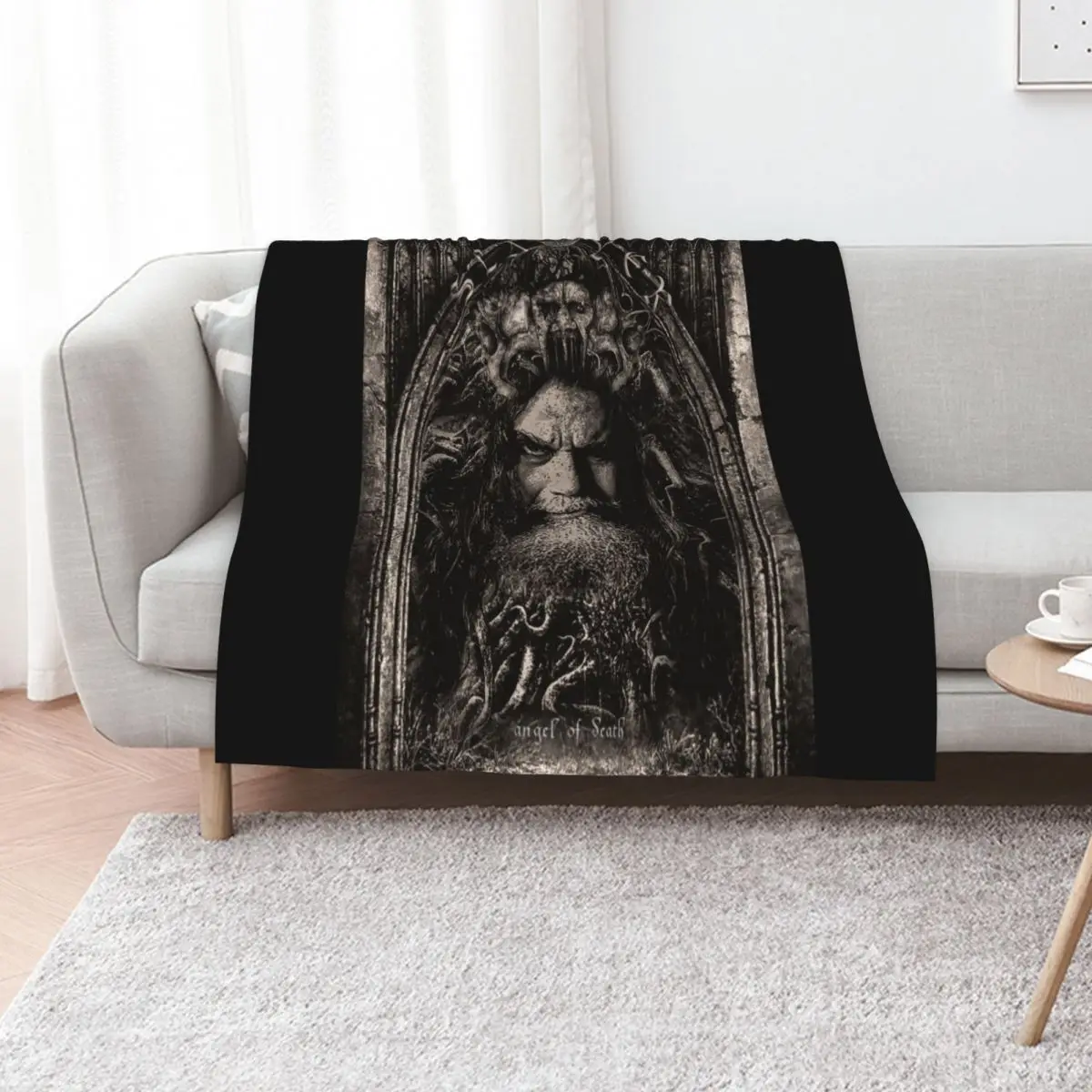 Slayer - Angel of Death - Tom Araya Throw Blanket Stuffeds Decoratives Custom Bed covers blankets ands Warm Blankets