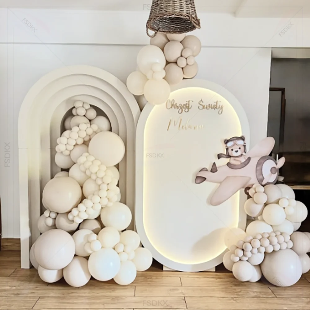 

FSDKX wedding Artificial Flower Ripple Arch Backdrop Stand Party Decoration Wedding Balloon Arch Decor