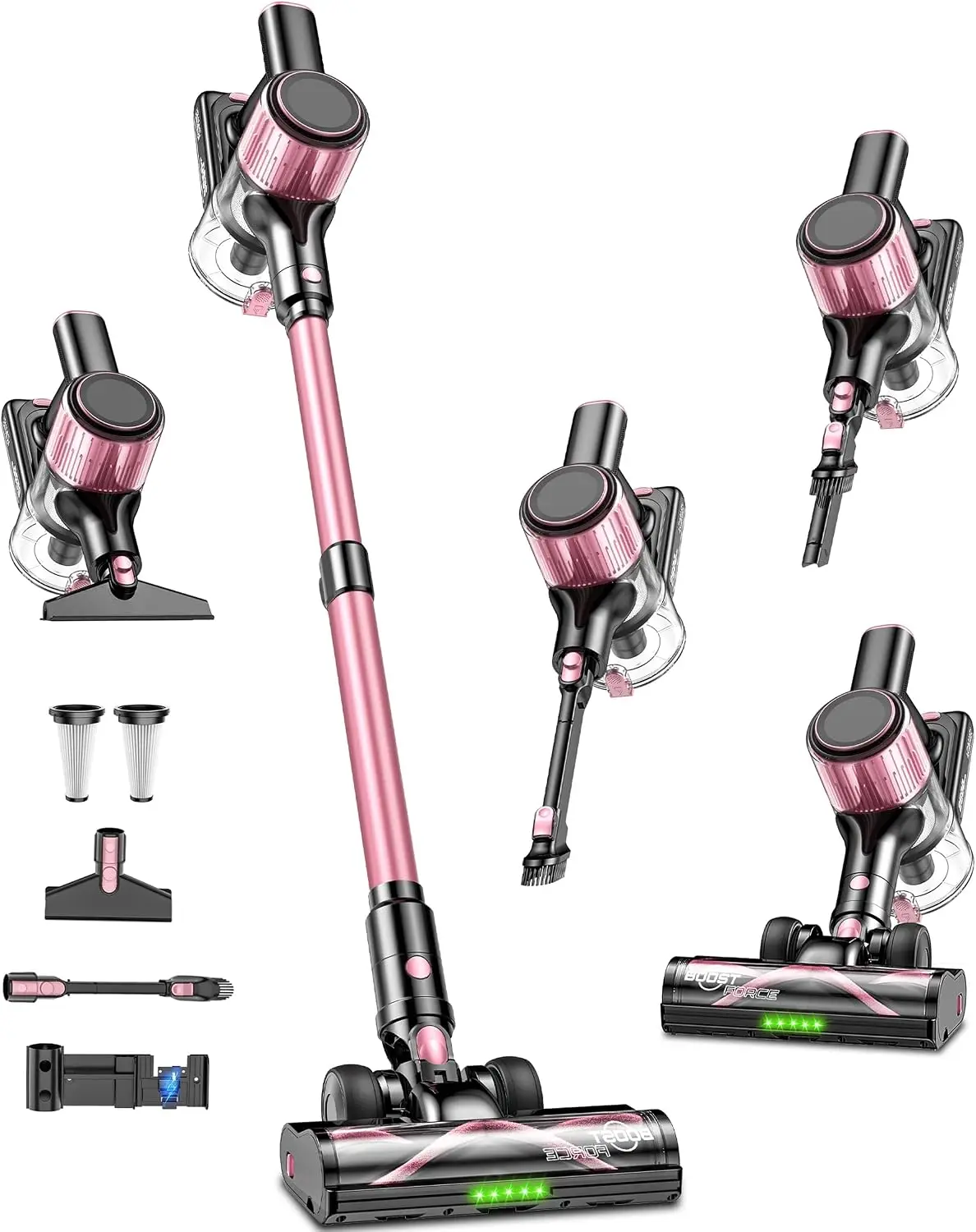 Lightweight Cordless Stick Vacuum, 50KPa Vacuum Cleaner for Home Use