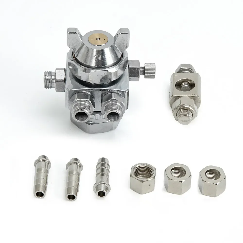 ST-5 ST-6 Series 0.5-2.0mm Stainless Steel Automatic Air Spray Gun Industrial Auto Paint Coating Spraying Gun
