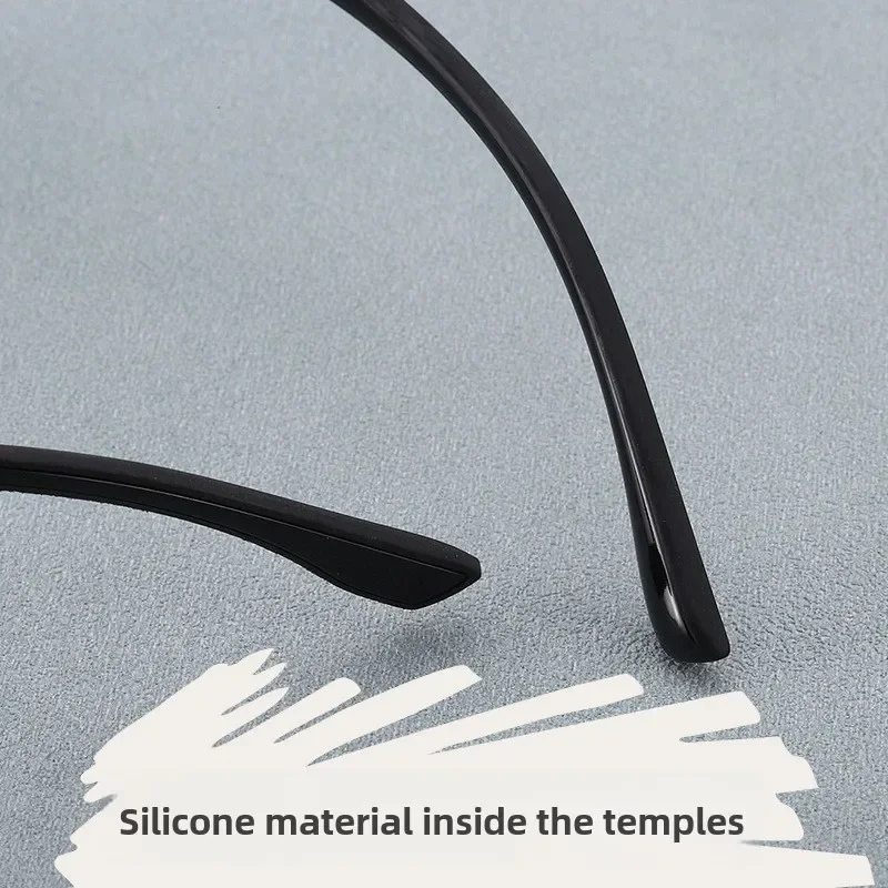 Armação de óculos de silicone coreano, armação grande, fina, fashion, internet, celebridade, adequada para óculos de templo de silicone, atacado