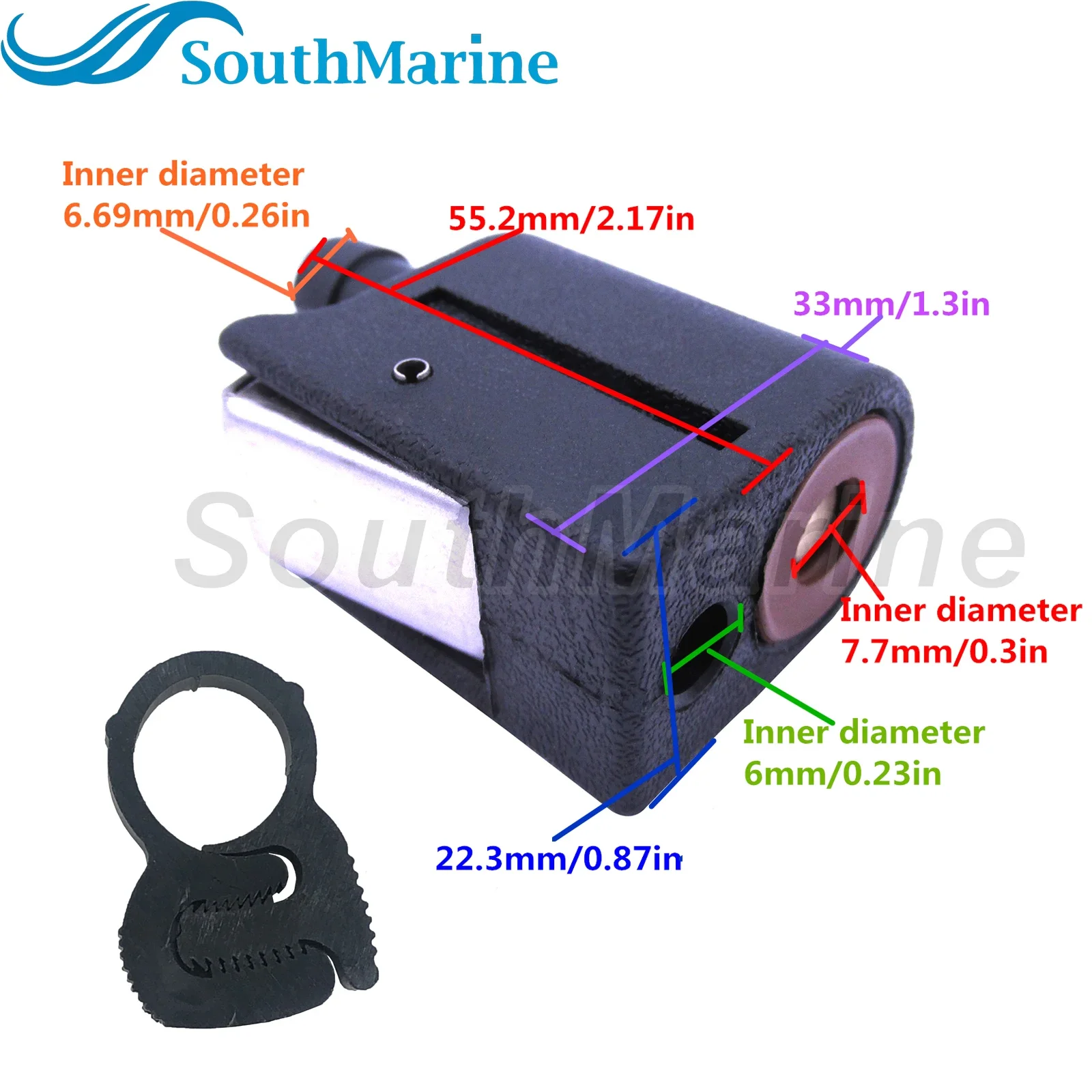 Boat Egnine 22-13563Q3 22-13563A3 Fuel Line Fitting Connector for Mercury Mercruiser 4HP-40HP , 5/16in/8mm, Female Engine End