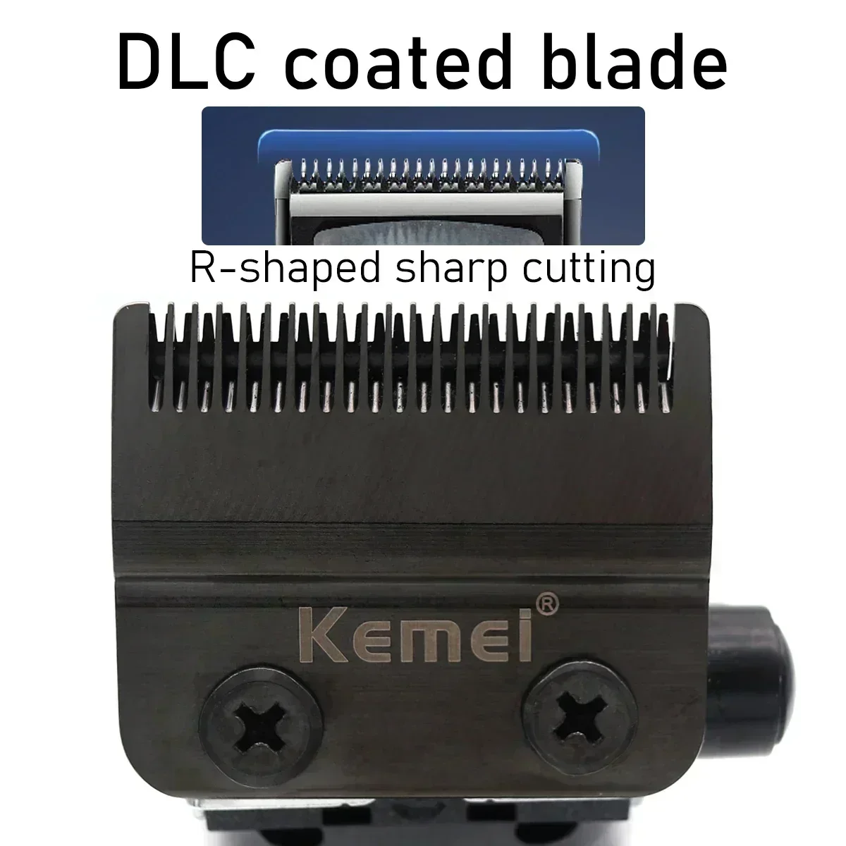 Professional Men's Hair Clipper Kemei 2361 10000RPM Magnetic Motor DLC Blade with Base Charger Hair Trimmer Hair Cutting Machine