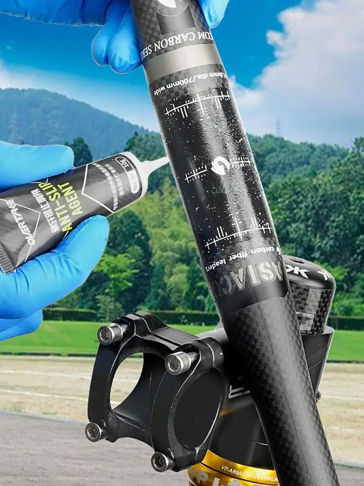 AliExpress 10g Carbon Fiber Anti Slip Agent Anti-Slip Grease Carbon Fiber Bike Parts Anti Slip Grease For MTBBikes Handbars Seatpost Stems