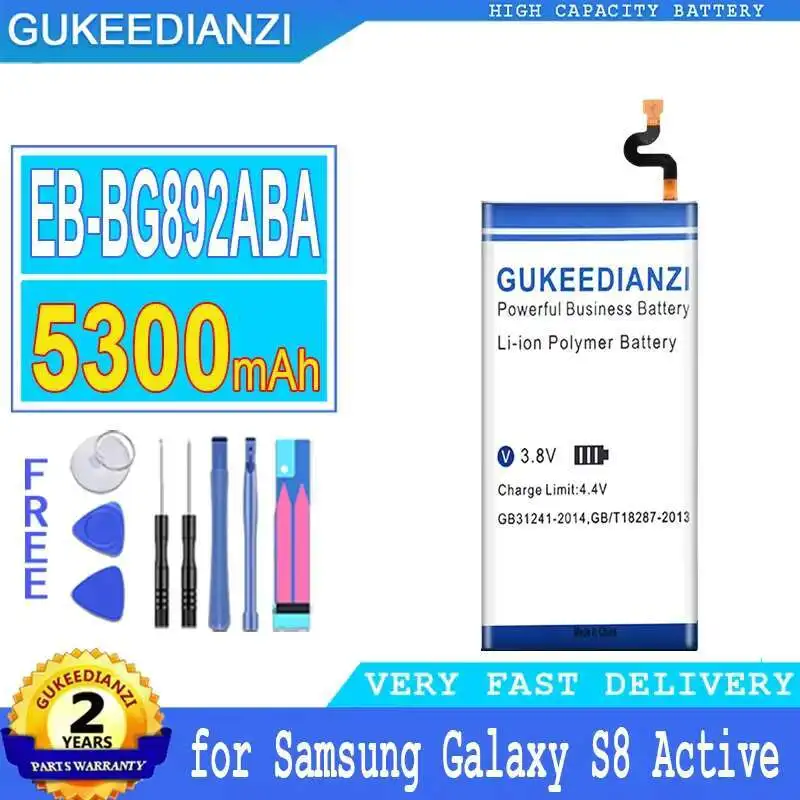 

Аккумулятор мобильного телефона EB-BG892ABA 5300 мАч для Samsung Galaxy S8 Active SM-G8920 G892F G892A G892L G892 G892V SM-G892L
