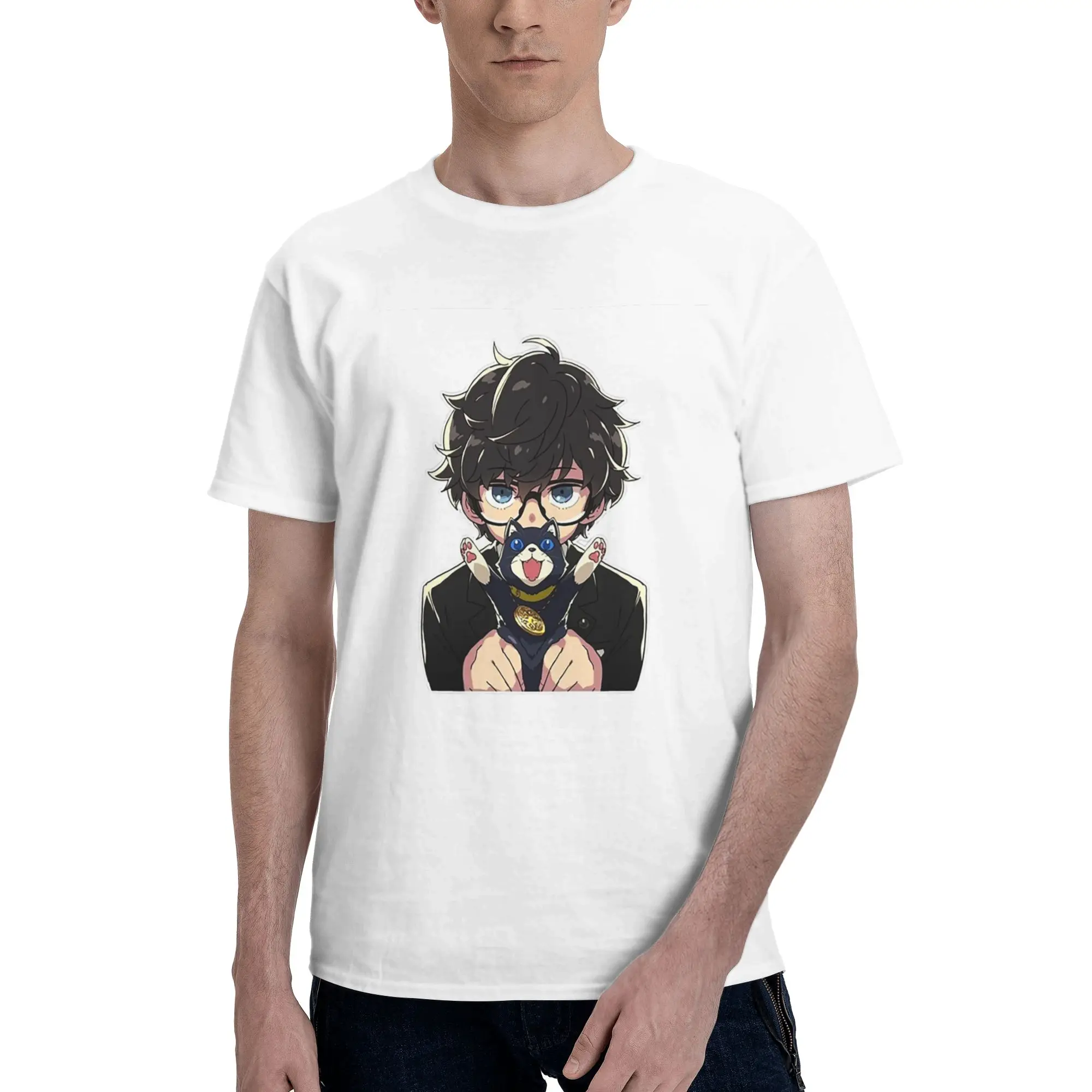 

Морана личная футболка из 100% хлопка, мужские футболки большого размера, мужские футболки с круглым вырезом и коротким рукавом, S-6XL