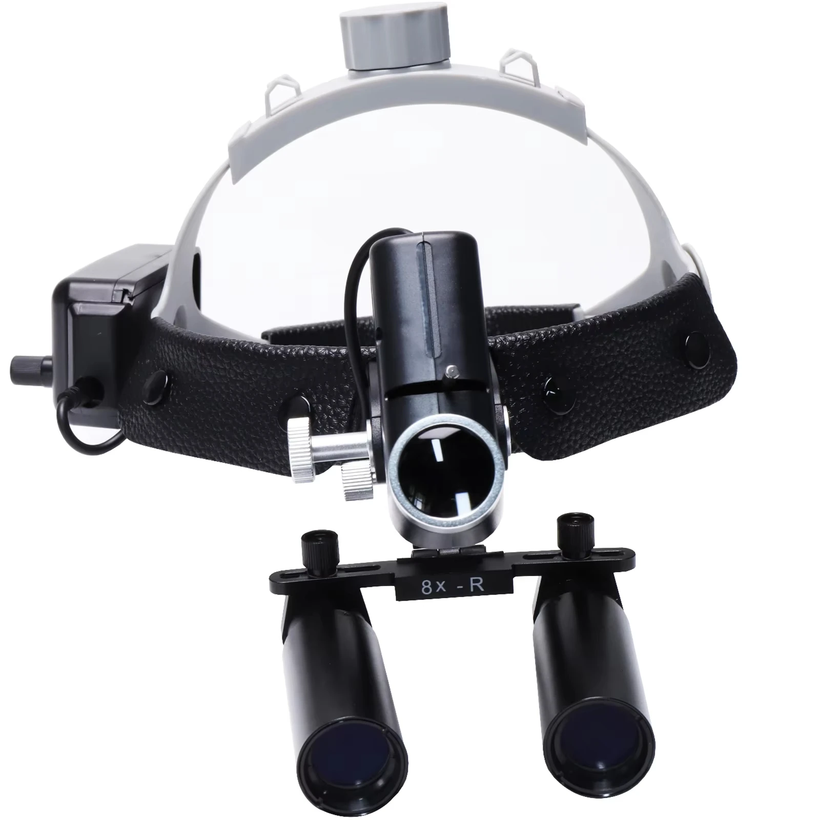 High magnification lens 6X / 8X  LED Headlight Binocular  Loupes Headband Adjustable 5W Dentist Surgical Headlamp