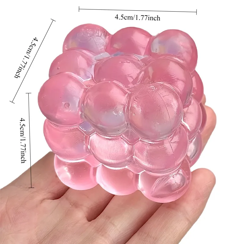 Squishy Maltose Fidget Toys, helles, weiches, farbiges, kubisches Maltose-Quetschspielzeug, lustiges Anti-Stress-Sensorikspielzeug, Weihnachtsspielzeug – Detail 1