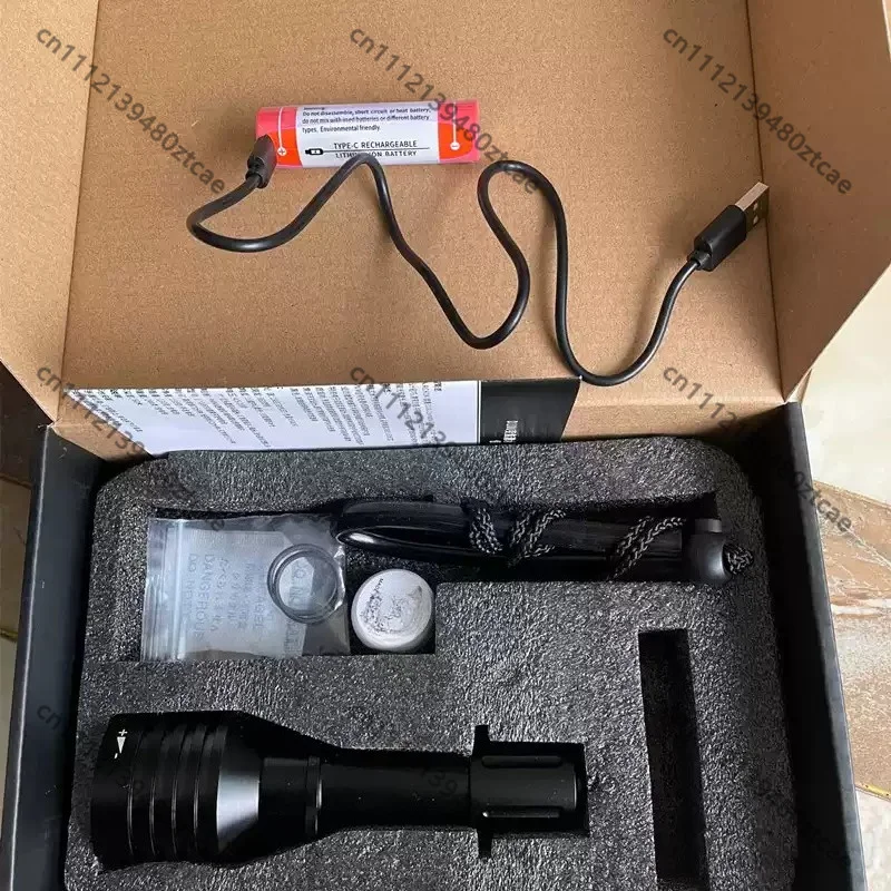 860 Rechargeable Diving Flashlight Zoomable Waterproof Underwater Torch For Deep Dive Underwater Photography Diving Equipment