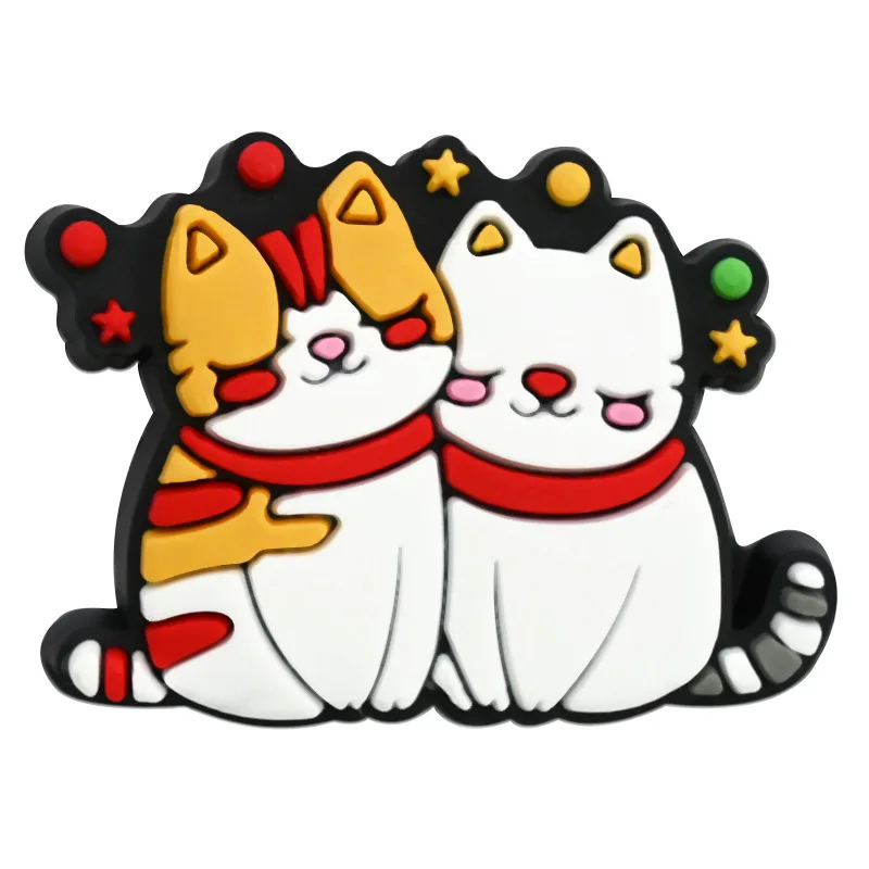 Cute Cat Shoe Charms for Crocs Pin Accessories Charms Decorations Sandals Shoe Women Favor Gifts image 5