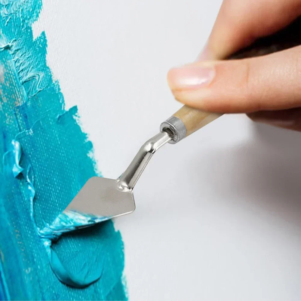 

2pcs Scraper Knife Cutter Palette Oil Mix Painter Paint Tool Pigment Texture Artist Cutter Spatula Painter Paint Tools