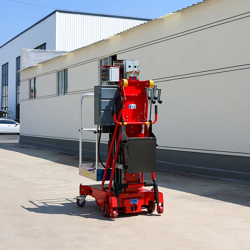 Latest Single Mast Lift 4-12m 100kg Aluminum Alloy Vertical Mast Lift High-Quality Single Mast Lift