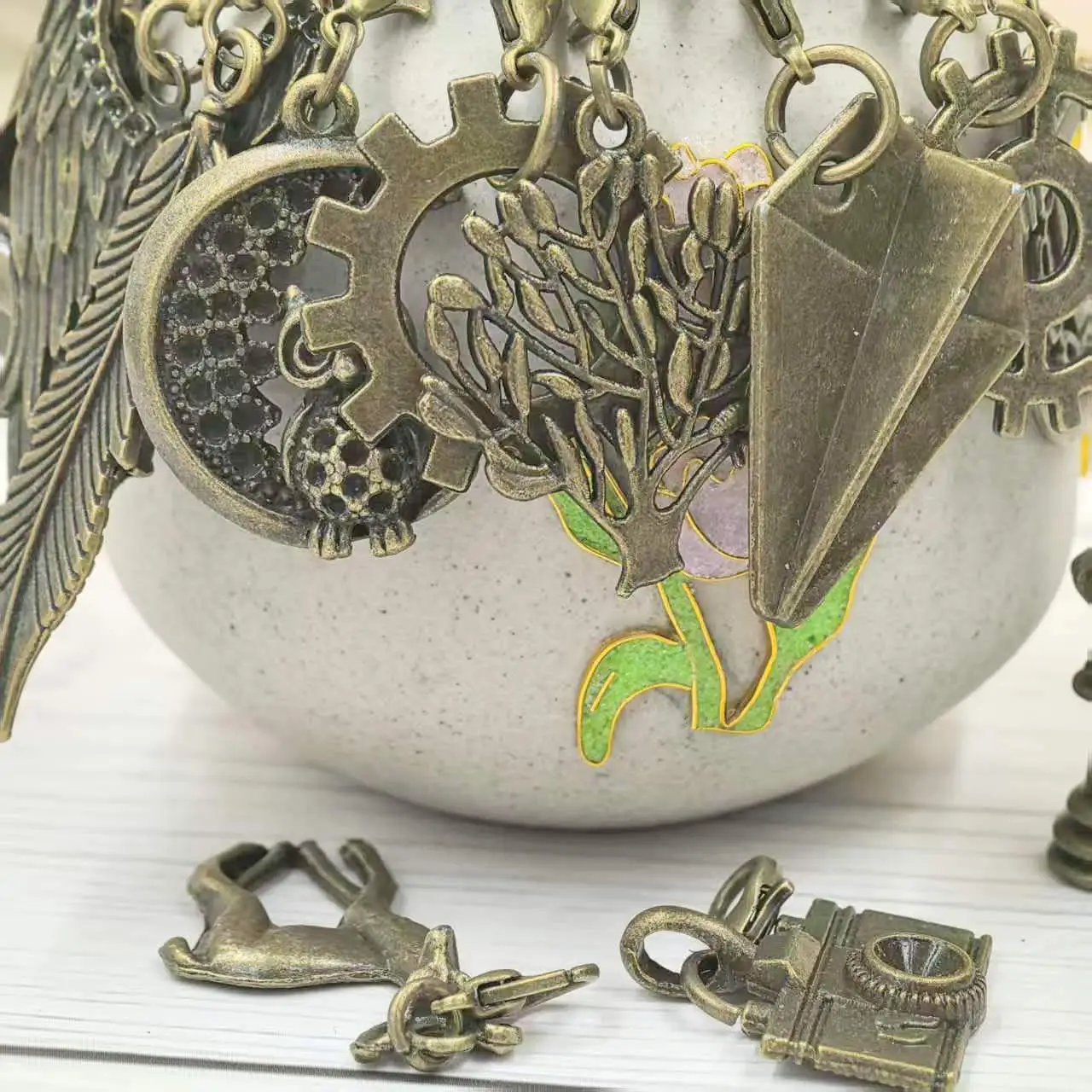 100PCS Mixed Random Shape New Charm Pendants 30-60mm DIY Crafts Jewelry Accessories Creative Handmade Supplies Materials Package