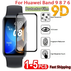 Soft Glass Protector Film For Huawei Band 9 8 Screen Protective Films For Huawei Band 6 7 Hydrogel Screen Films Accessories