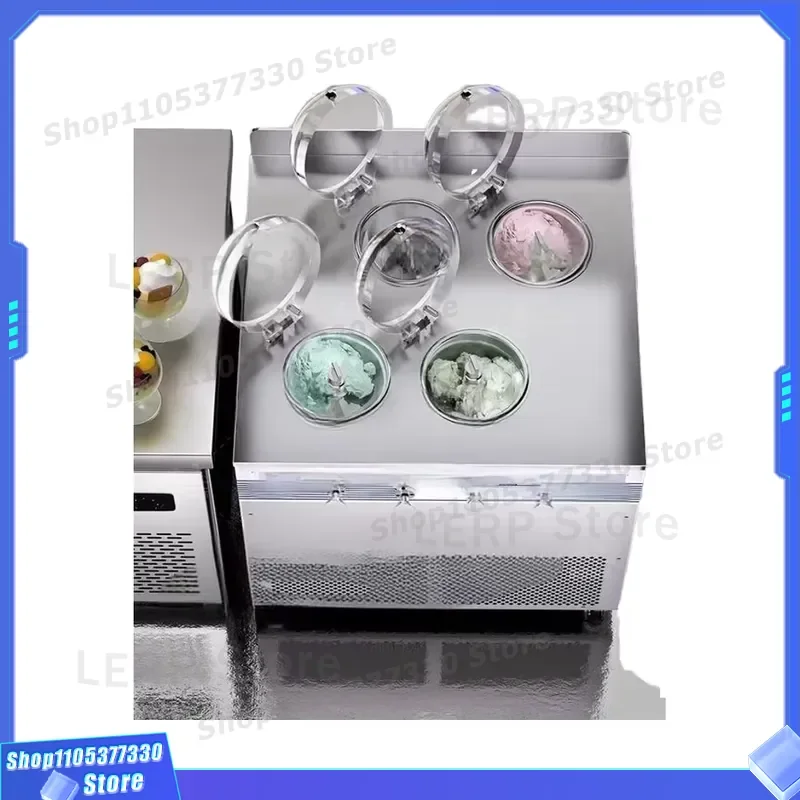 Commercial Italian Ice Cream Machine Soft Hard Serve Maker for Fruit Milk Nuts Dessert Shop Equipment Automatic Freezing Unit