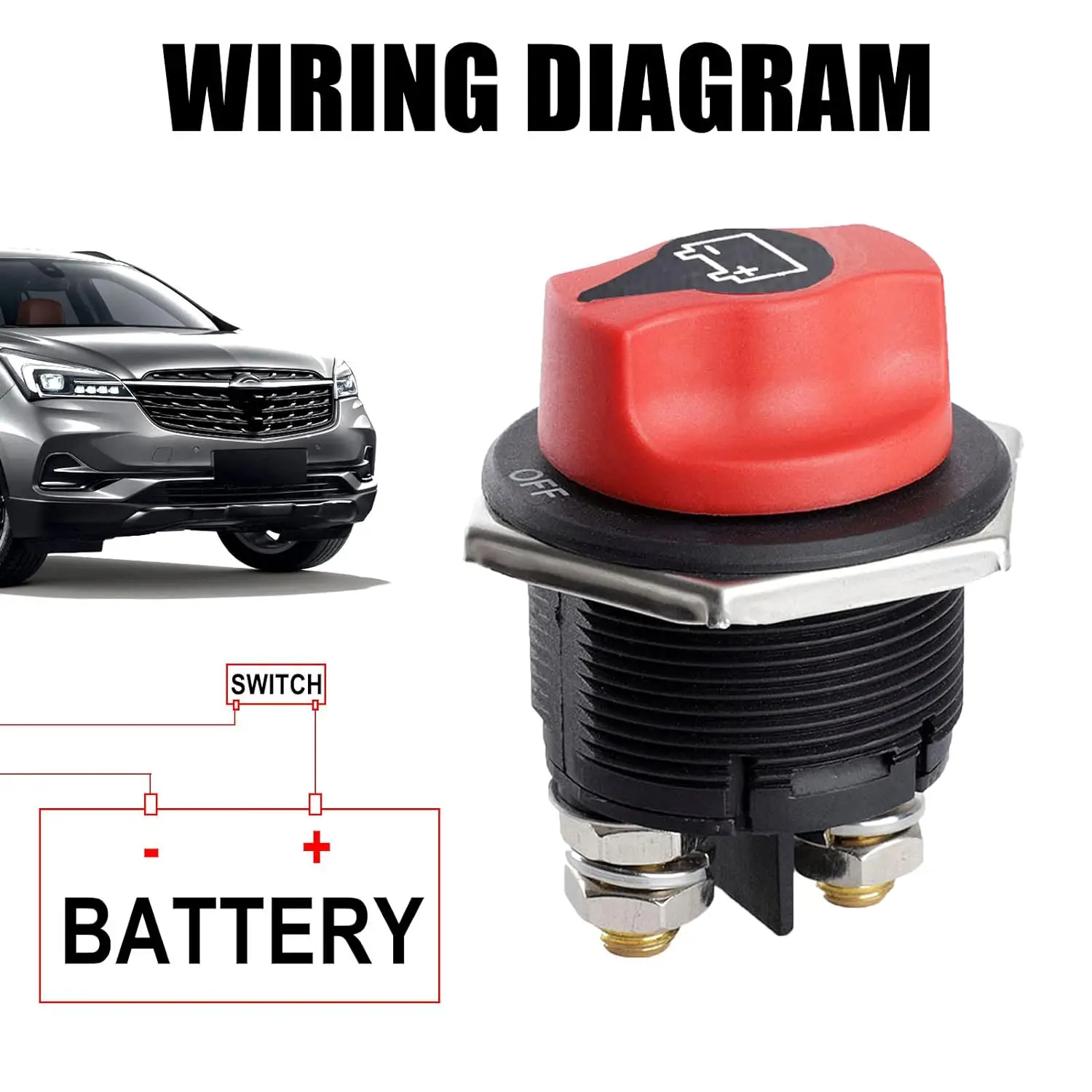 DC 32V 50A 100A 200A 300A Battery Isolator Battery Disconnect Switch Master Power Cut Off Switch For RV Motorcycle Truck Boat