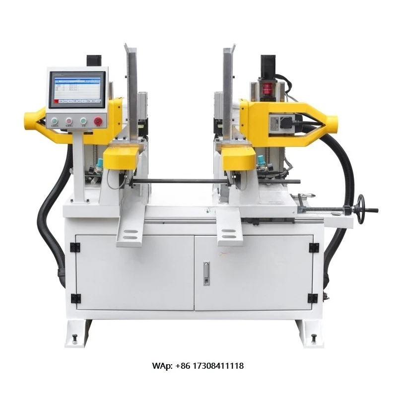 Automatic Double-End CNC Tenoning Machine for Wood Edge Shaping Milling School Furniture Use 4.5kw Spindle Motor 600mm Max