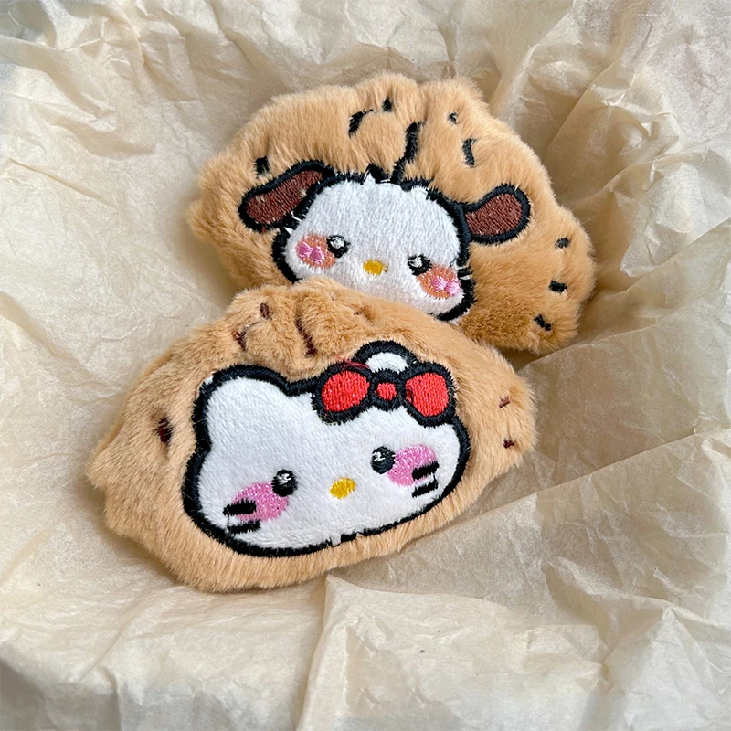 Taiyaki Sanrio Squeaking peluche ciondolo Cartoon Hello Kitty Kuromi Melody Doll portachiavi auto portachiavi zaino borsa Decor Kid Gift