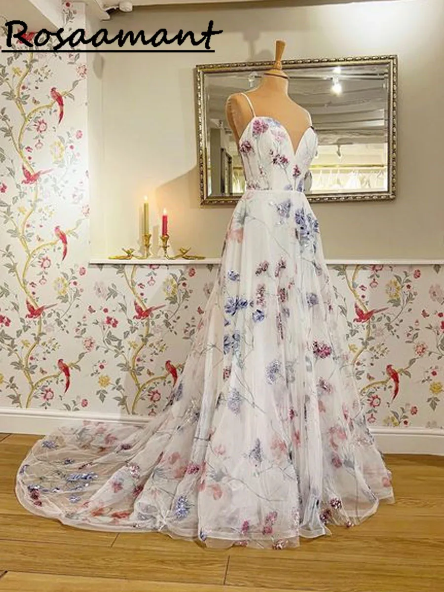 2023 Embroidery Wedding Dresses Sweetheart Bridal Gowns For Bride Robe De Mariée Beach Sweep Train For Women