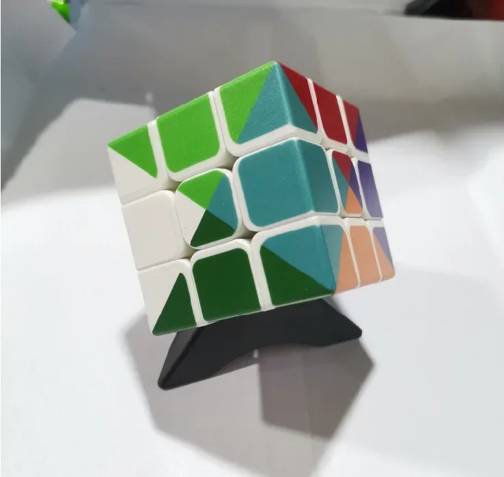 [Picube] مكعب قوس قزح 3x3 لغز السرعة السحري بدون ملصقات 3x3x3 المهنية كوبو ماجيكو ألعاب تعليمية للأطفال MeiLong Fidget