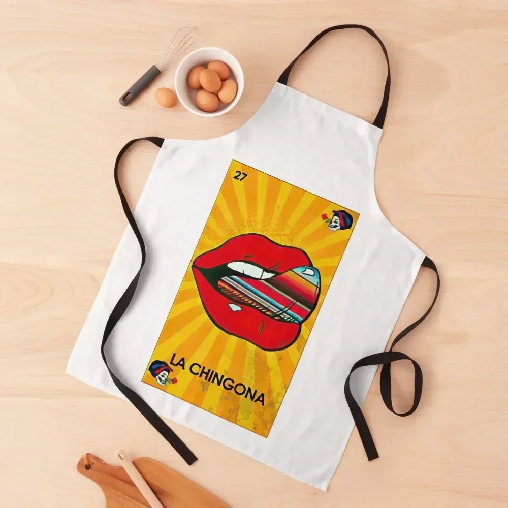 

La Chingona OG Apron Women Kitchen'S Kitchen on the wall kitchen girl cookings for women Apron