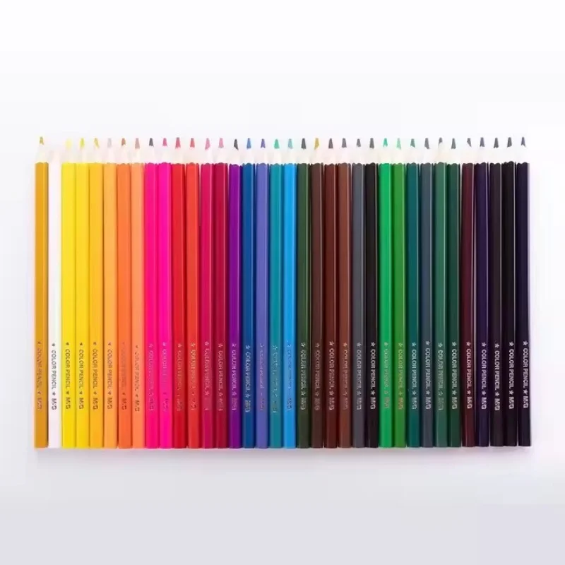 M&G Hot Selling 12/24/36/48/72colours Multiple Colors Hexagon Barrel Wooden Colour Pencils