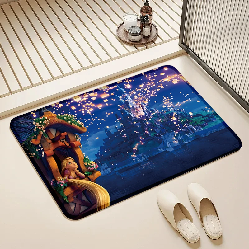 

Disney Tangled Lantern Door Mat Non-Slip Soft Floor Rug for Home Kids Room Bathroom Decor